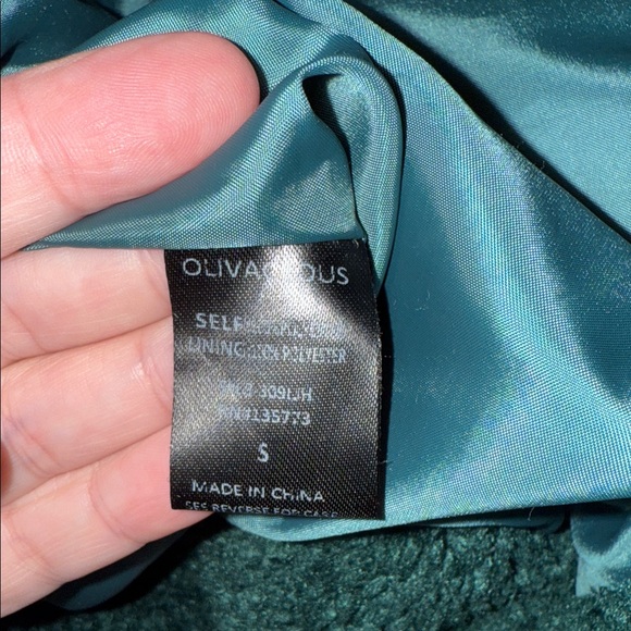 Olivaceous‎ Teal Teddy Jacket - Picture 4 of 6